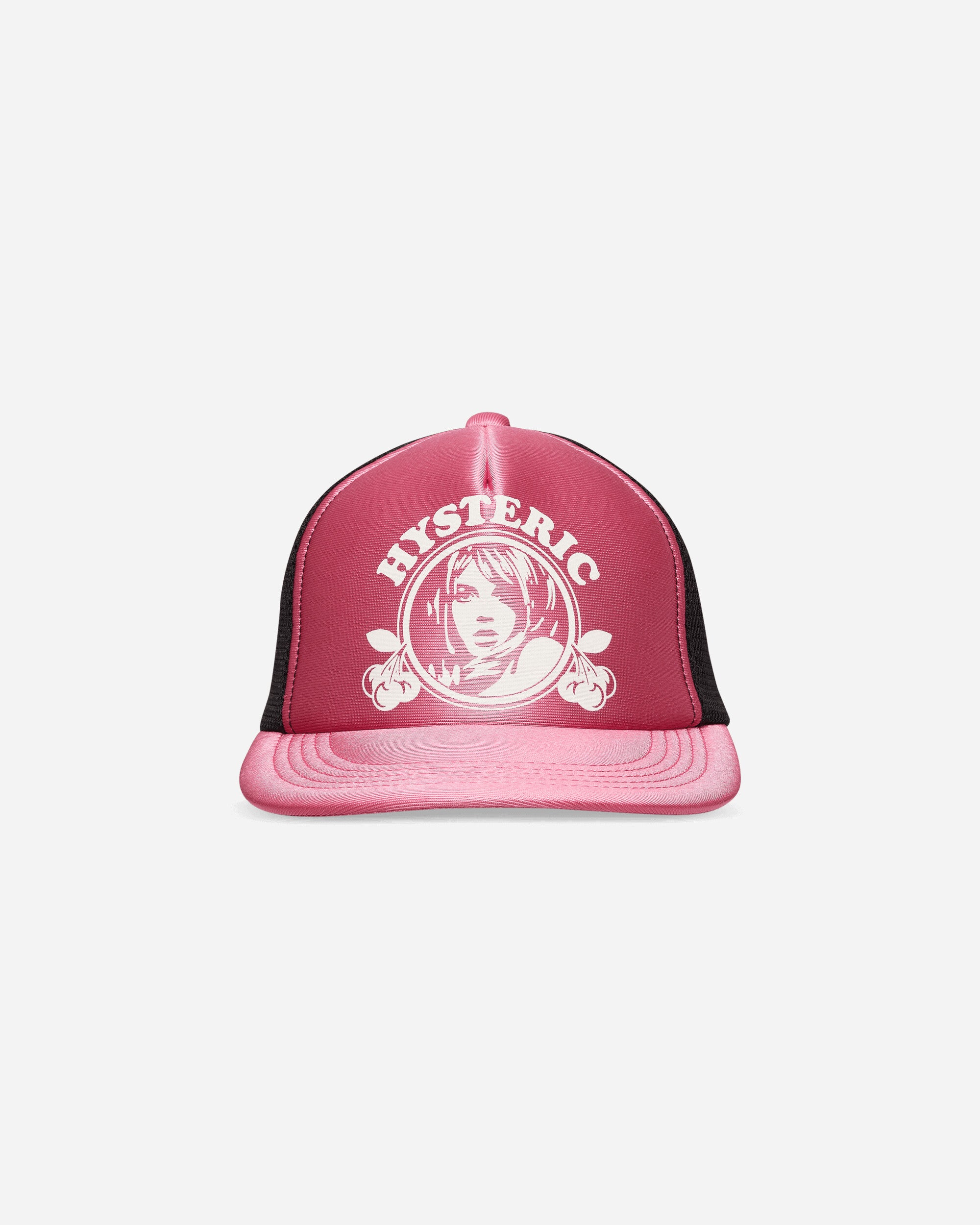 Hysteric Glamour Hysteric Cherry Glossy Mesh Cap Pink Hats Caps 01261QH03 30