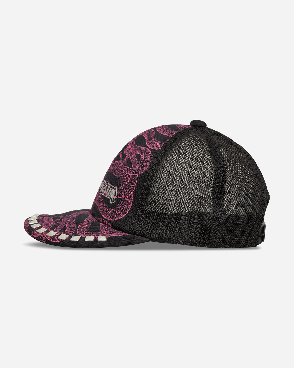 Hysteric Glamour Wmns Snake Loop Studded Mesh Cap Black Hats Caps 01263QH02 96