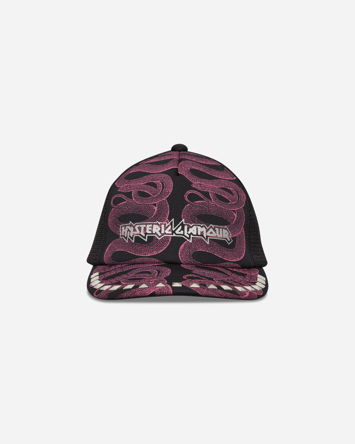 Hysteric Glamour Wmns Snake Loop Studded Mesh Cap Black Hats Caps 01263QH02 96