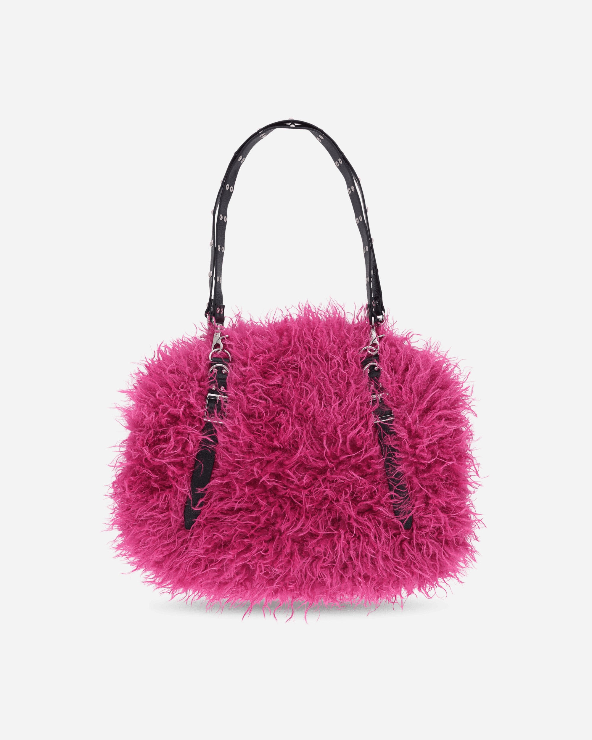 Hysteric Glamour Wmns Studded Belt Fur Bag Multi Bags and Backpacks Shoulder Bags 01253QB01 30