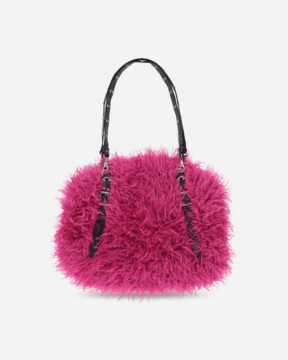 Hysteric Glamour Wmns Studded Belt Fur Bag Multi Bags and Backpacks Shoulder Bags 01253QB01 30