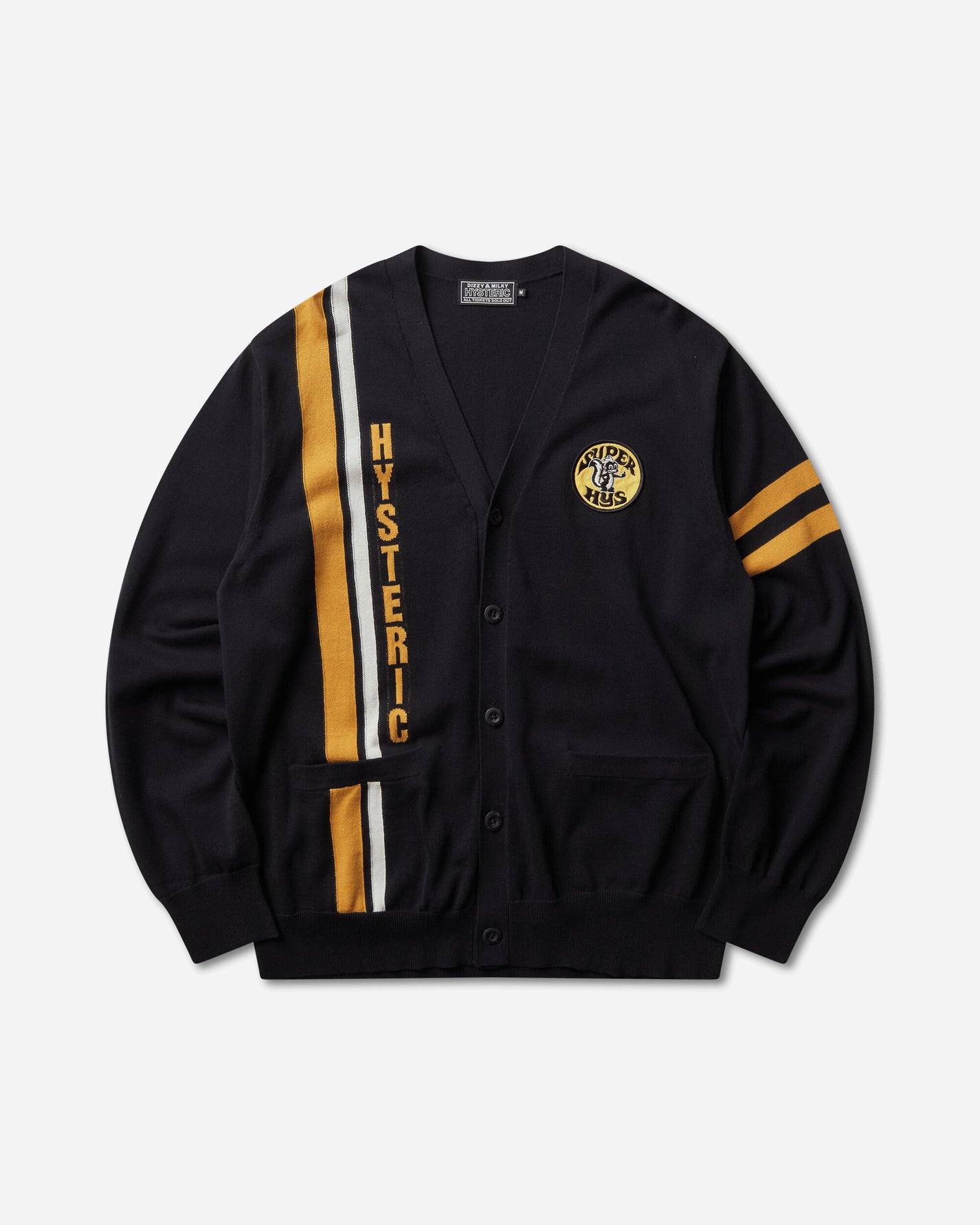 Hysteric Glamour Super Hys Patch Cardigan Black Knitwears Cardigans 02261ND03 96