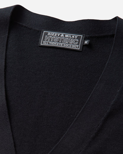 Hysteric Glamour Super Hys Patch Cardigan Black Knitwears Cardigans 02261ND03 96