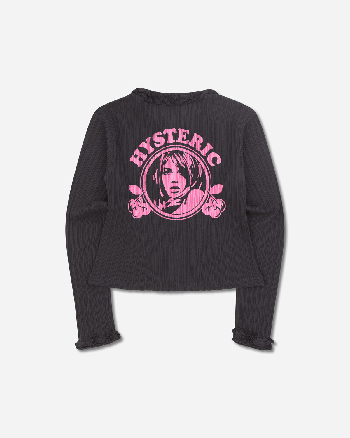 Hysteric Glamour Wmns Cherry Addiction Cardigan Black Knitwears Cardigans 01263CD01 96