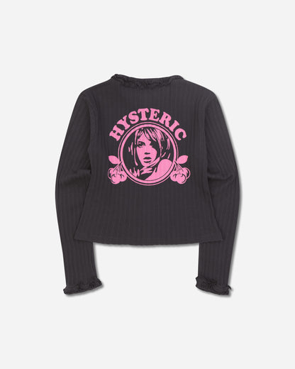Hysteric Glamour Wmns Cherry Addiction Cardigan Black Knitwears Cardigans 01263CD01 96