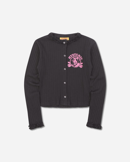 Hysteric Glamour Wmns Cherry Addiction Cardigan Black Knitwears Cardigans 01263CD01 96