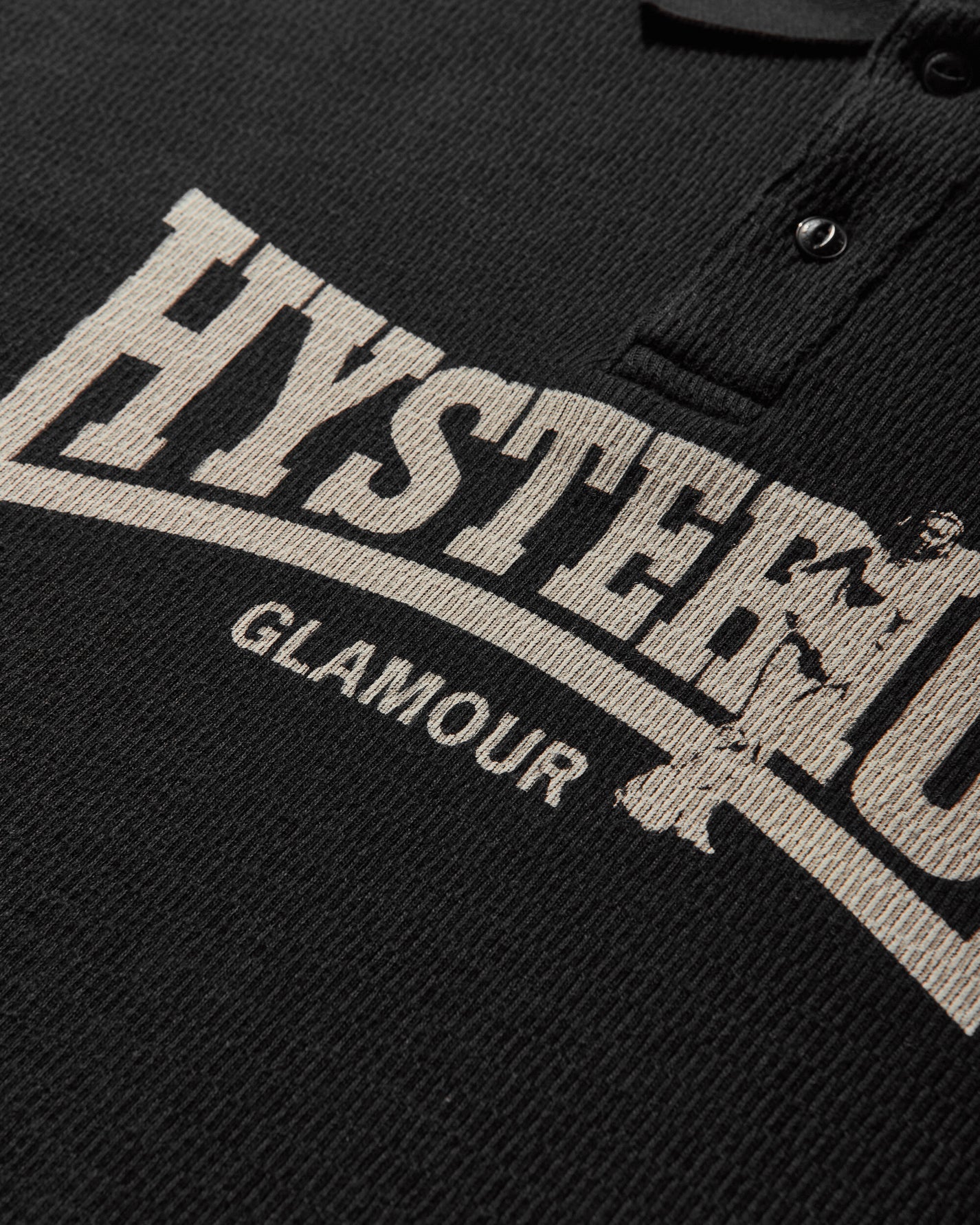 Hysteric Glamour Compression Logo Black Sweatshirts Crewneck CH01 C1