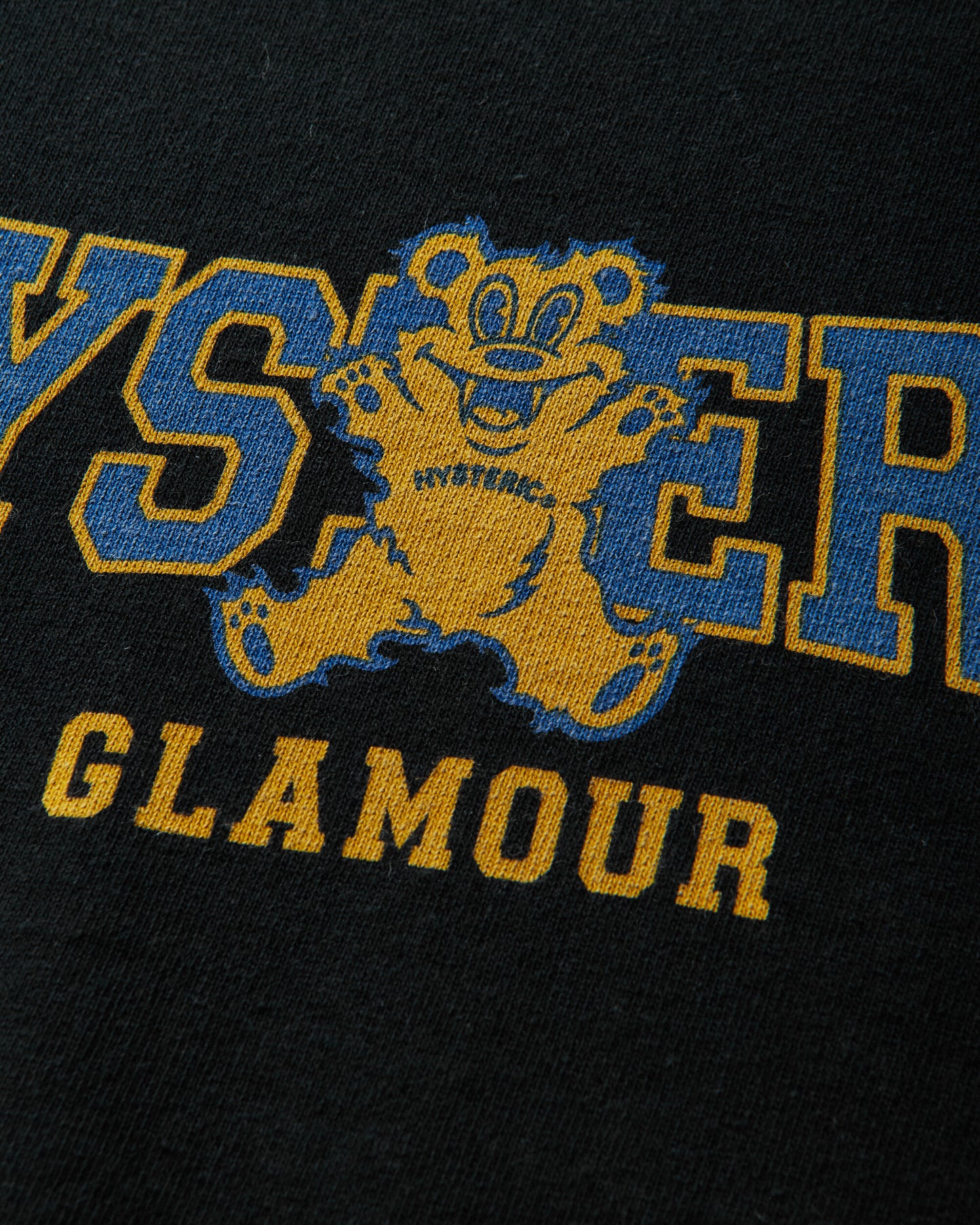 Hysteric Glamour Firebear College Sweatshirt Black Sweatshirts Crewneck 02261CS02 96