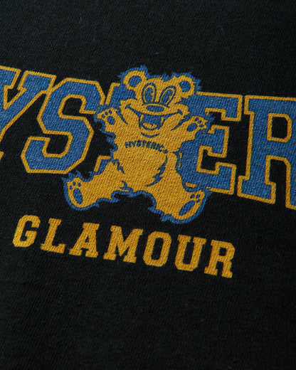 Hysteric Glamour Firebear College Sweatshirt Black Sweatshirts Crewneck 02261CS02 96