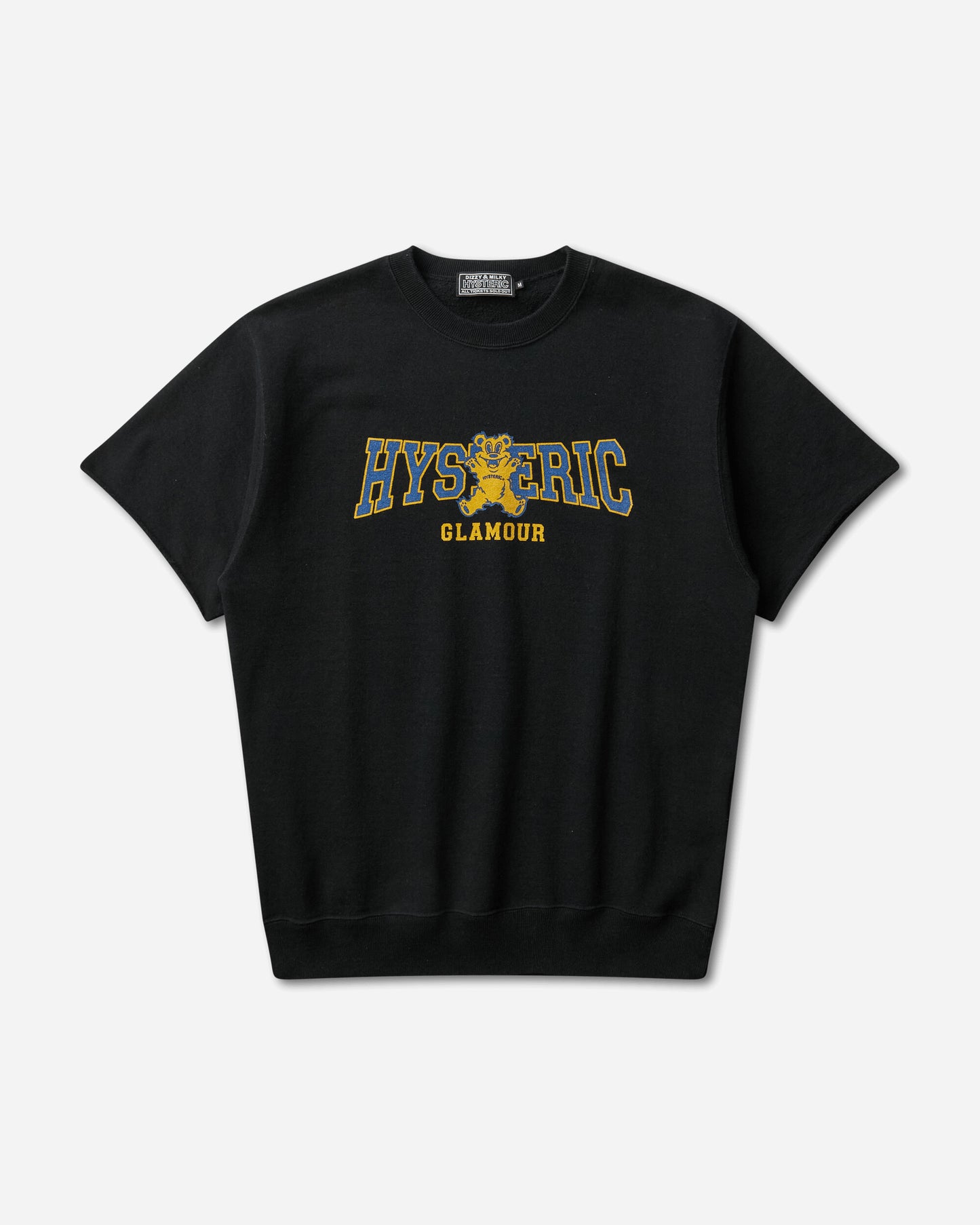 Hysteric Glamour Firebear College Sweatshirt Black Sweatshirts Crewneck 02261CS02 96