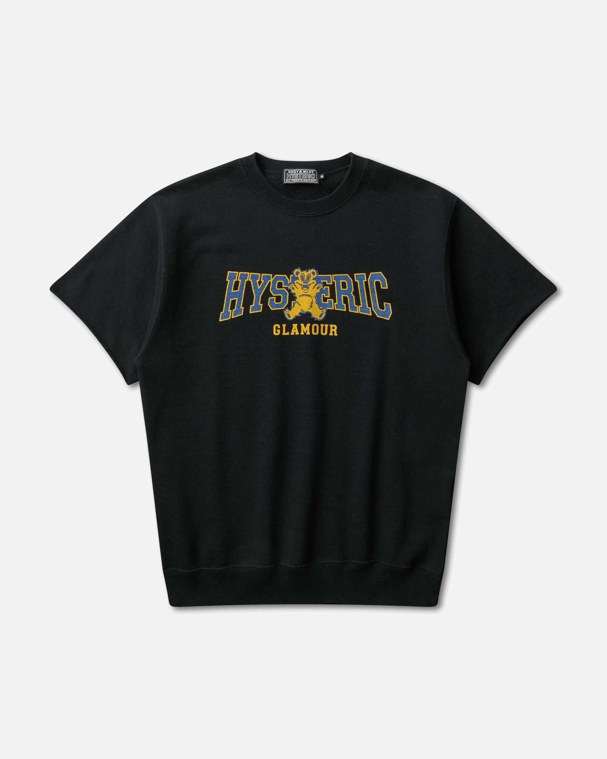 Hysteric Glamour Firebear College Sweatshirt Black Sweatshirts Crewneck 02261CS02 96
