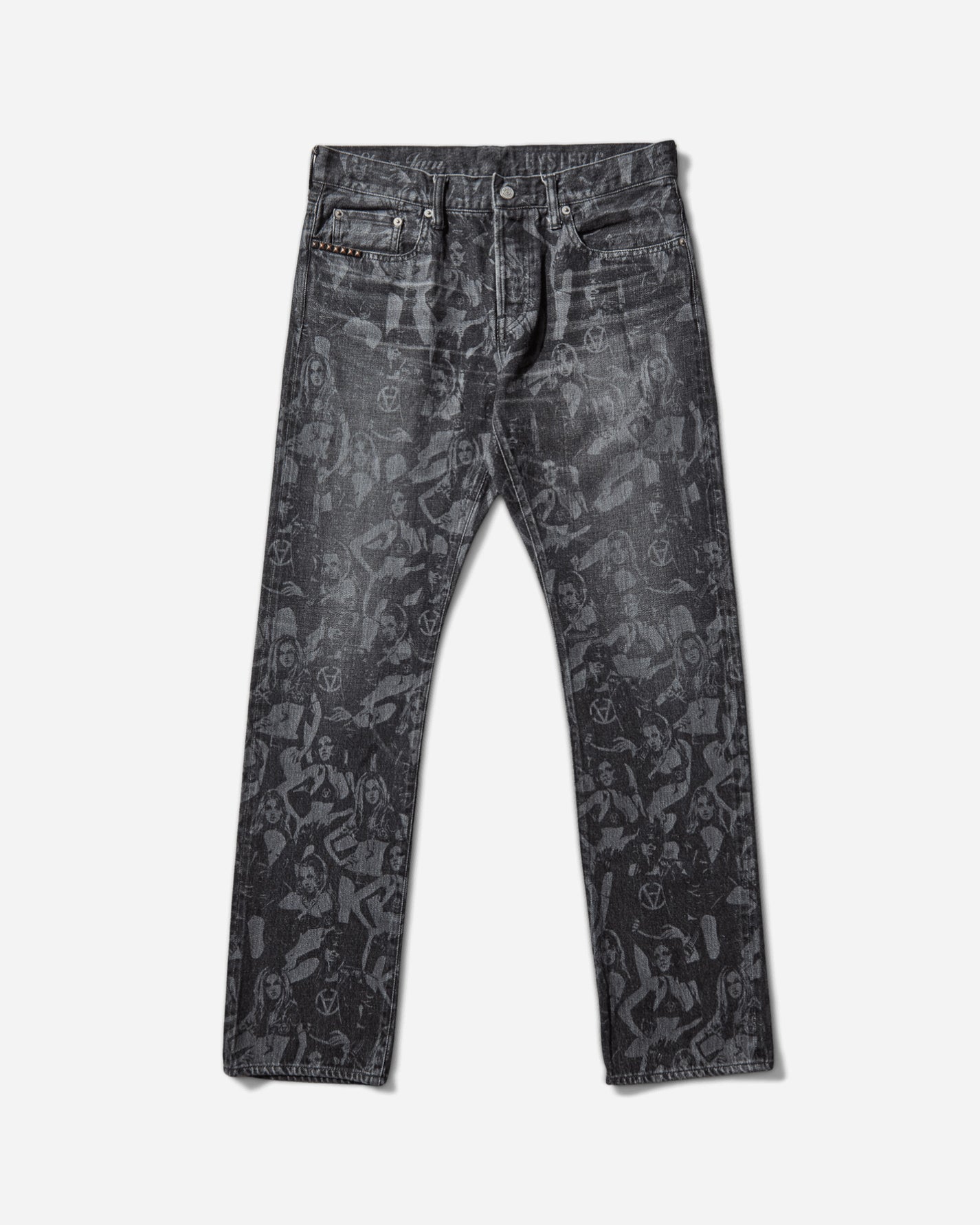 Hysteric Glamour Hysteric Glamour X Slam Jam Screen Print Denim Pants Black Pants Denim 02253AP130 96