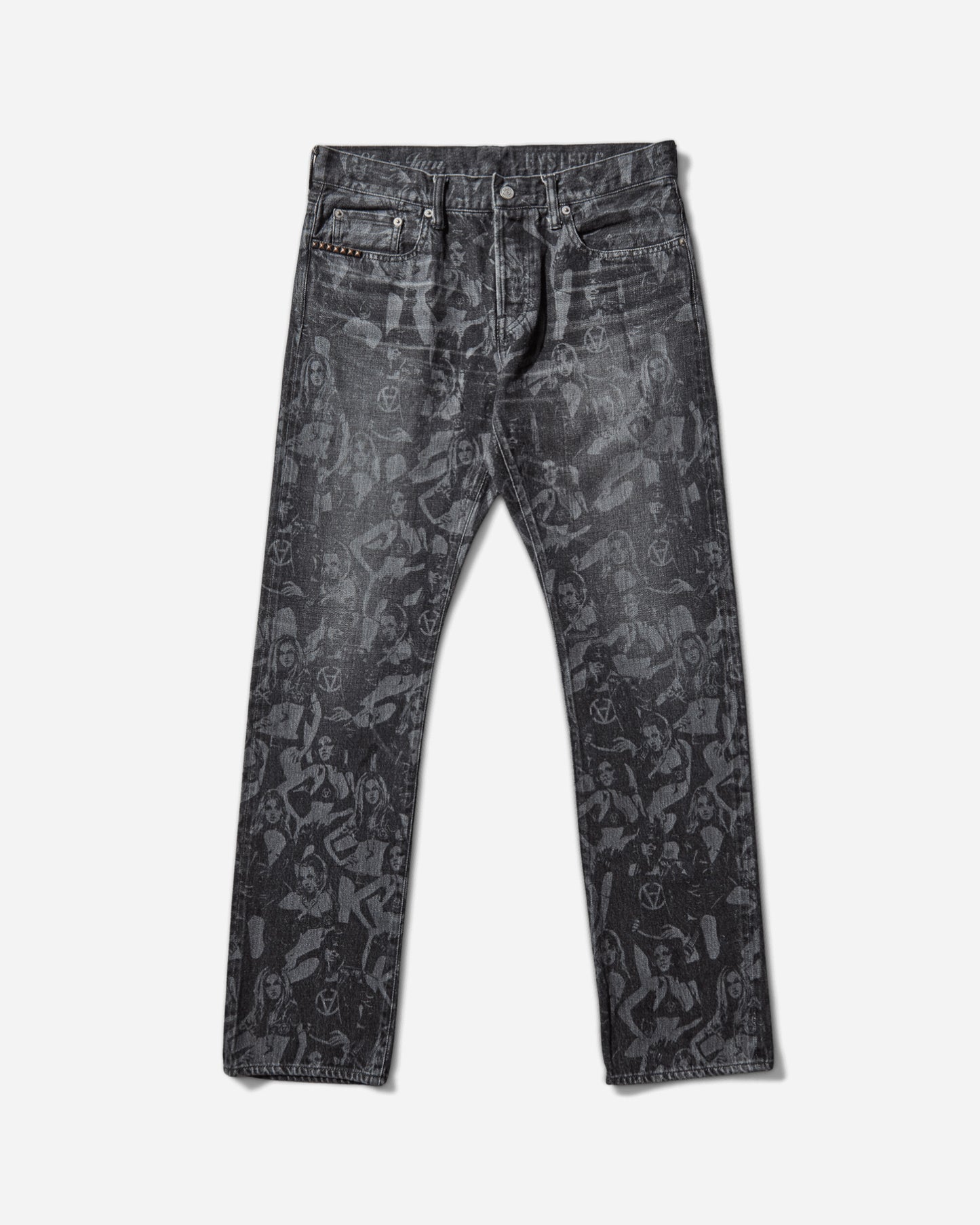 Hysteric Glamour Hysteric Glamour X Slam Jam Screen Print Denim Pants Black Pants Denim 02253AP130 96