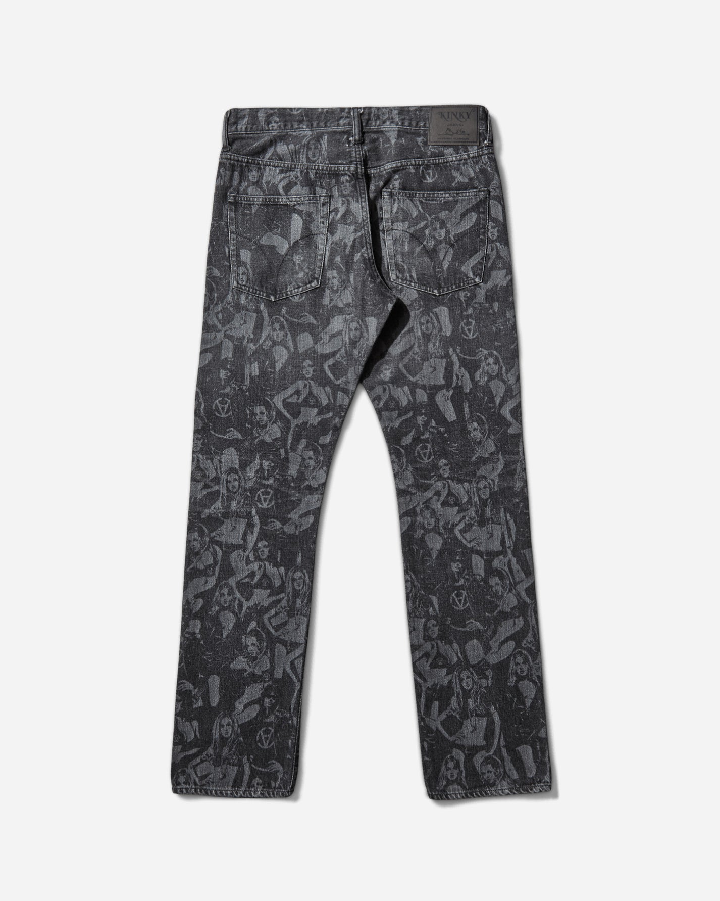 Hysteric Glamour Hysteric Glamour X Slam Jam Screen Print Denim Pants Black Pants Denim 02253AP130 96