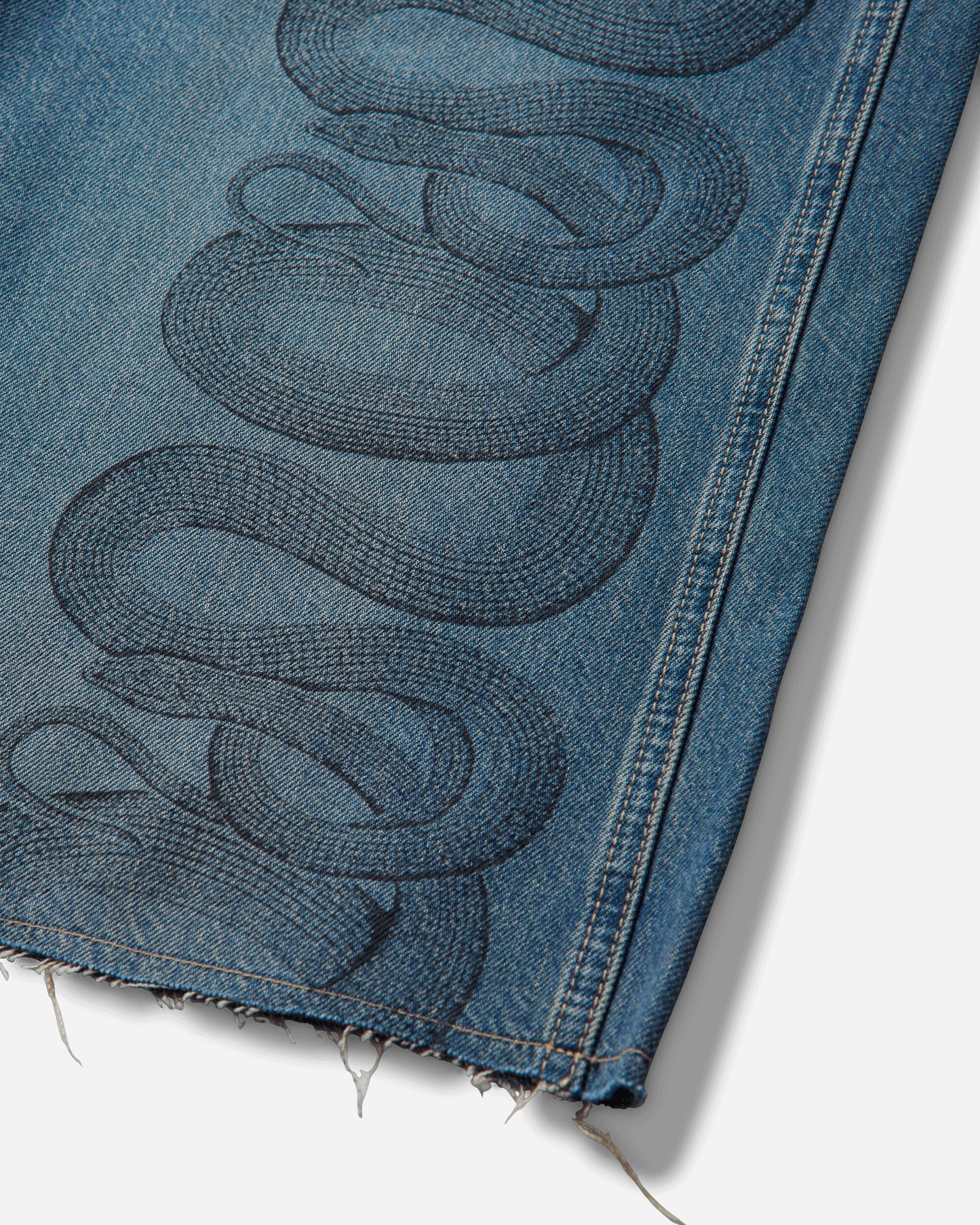 Hysteric Glamour Snake Loop Denim Shorts Indigo Shorts Denim Short 02261AM04 44