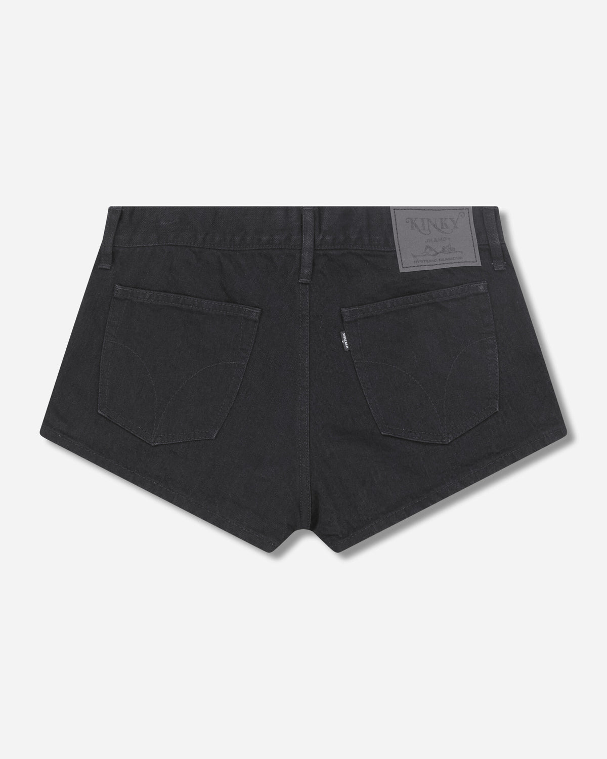 Hysteric Glamour Wmns Logo & Padlock Denim Shorts Black Shorts Denim Short 01263AM01 96