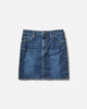 Hysteric Glamour Wmns Snake Loop Tight Denim Skirt L Indigo (Used Light Color) Skirts Denim Skirts 01251AK01 44
