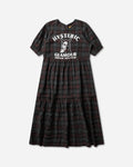 Hysteric Glamour Speak No Evil Checkered Dress Red Dresses Dress Long 01261AO01 54