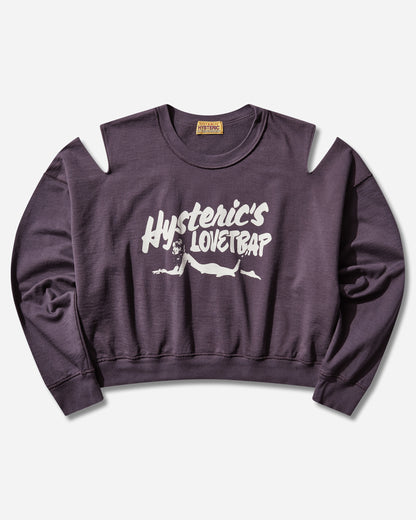 Hysteric Glamour Hysteric Lovetrap Short Sweatshirt Purple Sweatshirts Hoodies 01261CS01 55