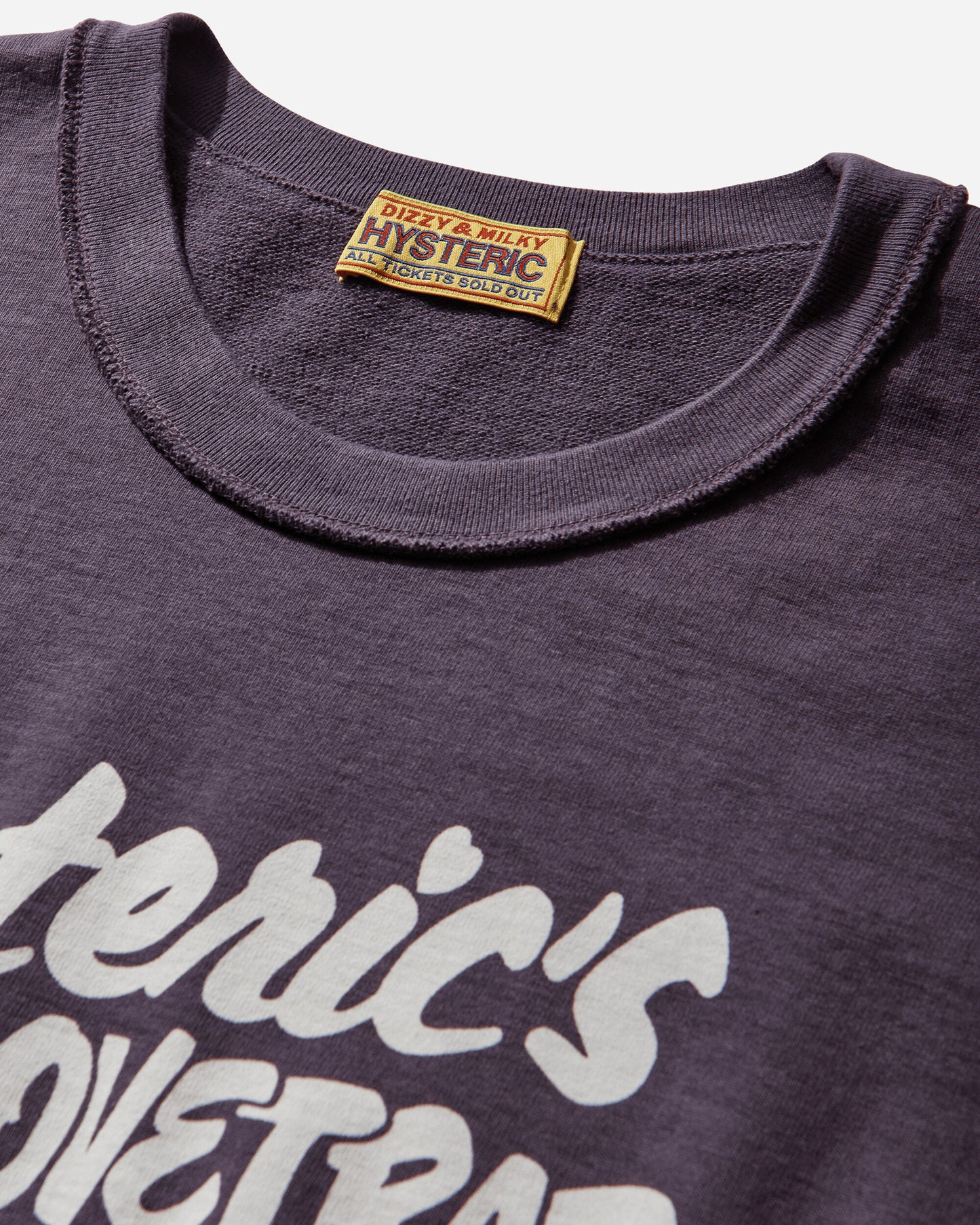 Hysteric Glamour Hysteric Lovetrap Short Sweatshirt Purple Sweatshirts Hoodies 01261CS01 55