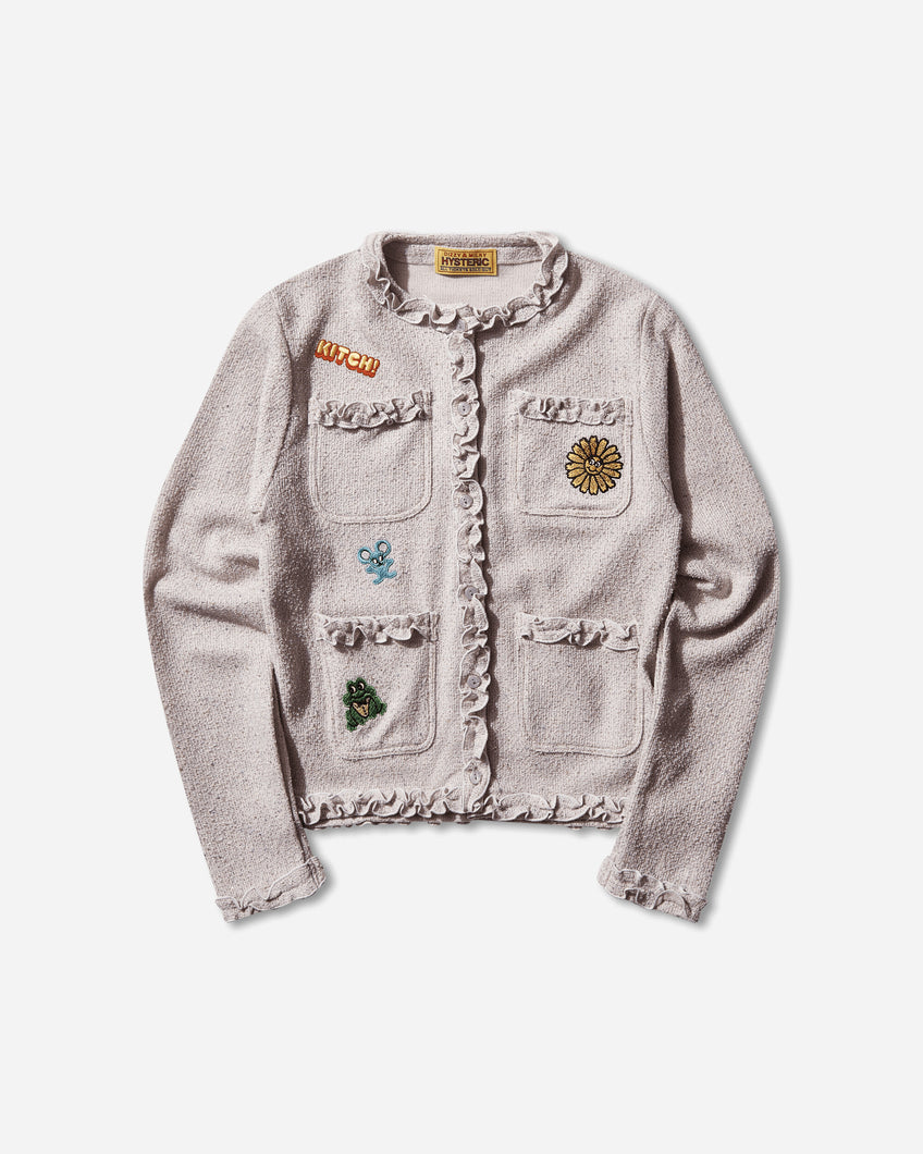 Hysteric Glamour Wmns Flower Power Patch Jacket Purple Coats and Jackets Jackets 01253CJ01 55