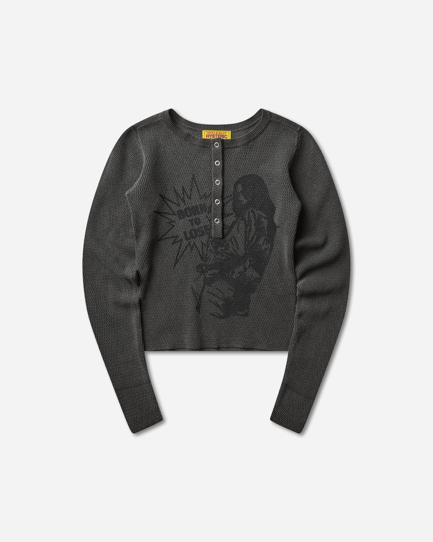 Hysteric Glamour Born To Lose Pullover Charcoal T-Shirts Longsleeve 01261NS02 94