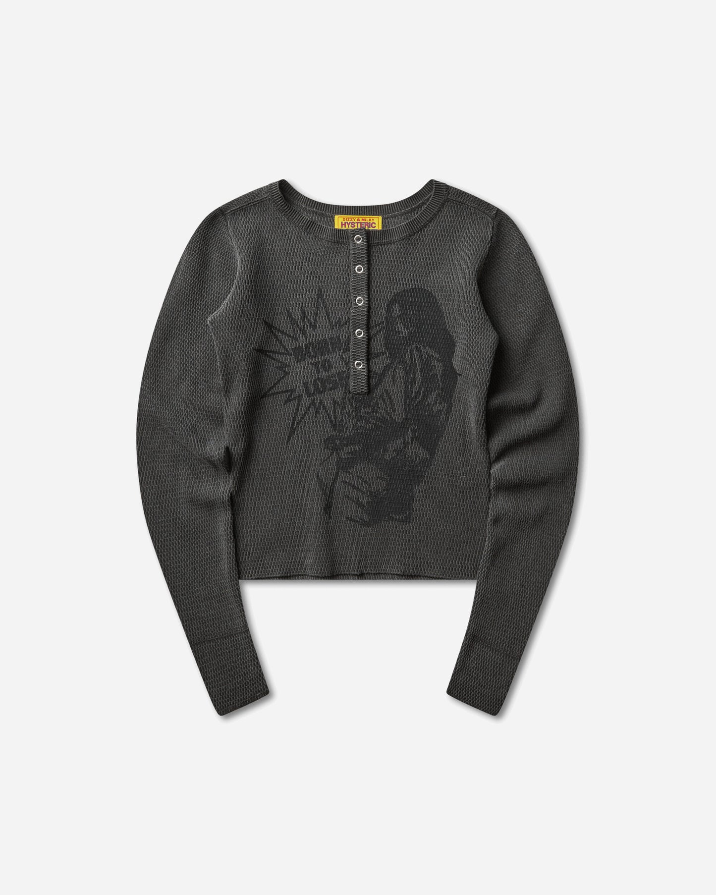 Hysteric Glamour Born To Lose Pullover Charcoal T-Shirts Longsleeve 01261NS02 94