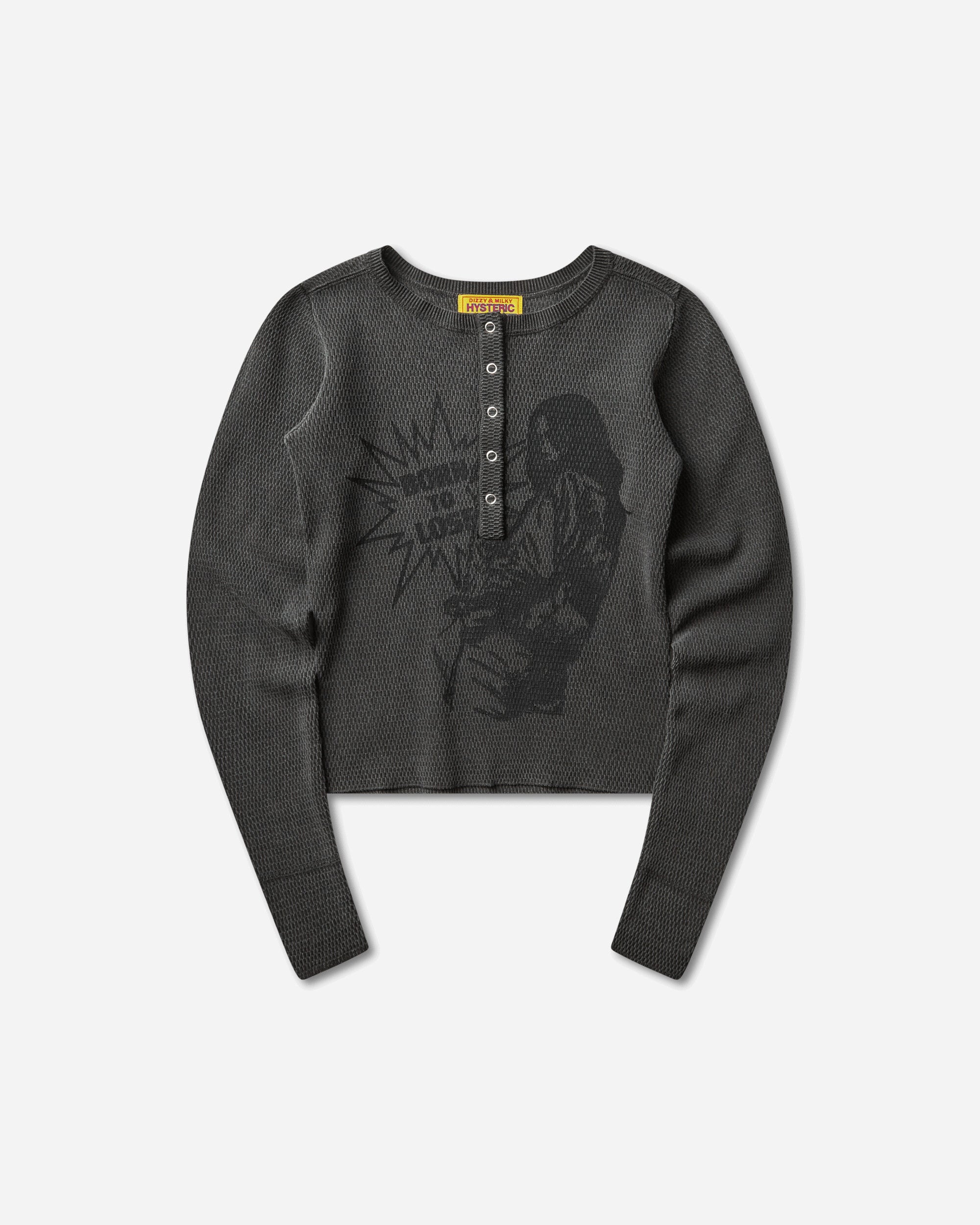 Hysteric Glamour Born To Lose Pullover Charcoal T-Shirts Longsleeve 01261NS02 94