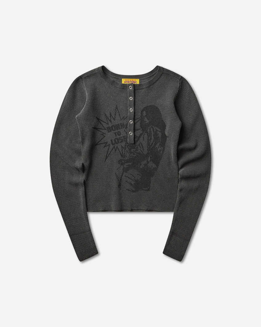 Hysteric Glamour Born To Lose Pullover Charcoal T-Shirts Longsleeve 01261NS02 94