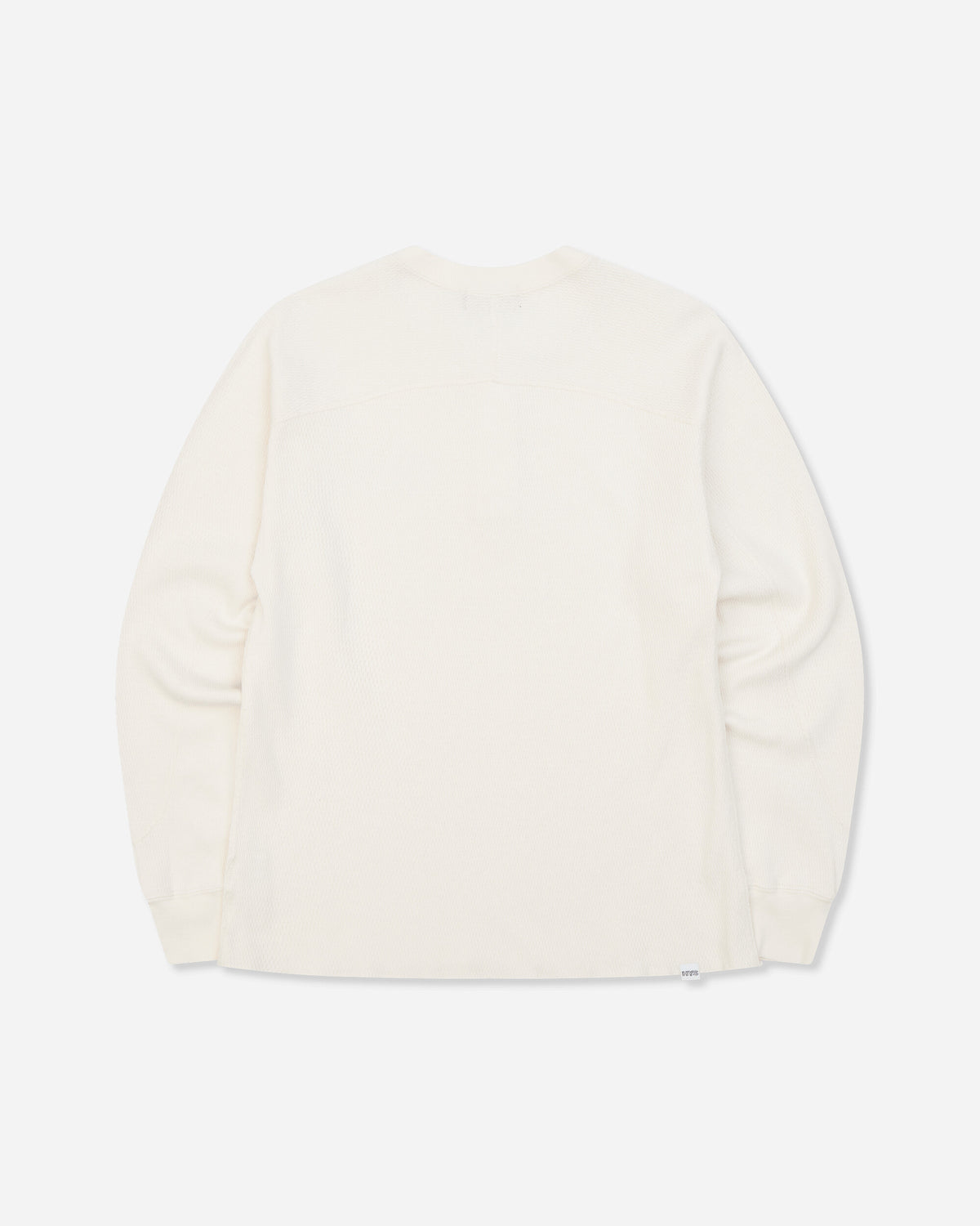 Hysteric Glamour Diamond Logo Henley Neck Sweatshirt White T-Shirts Longsleeve 02263CS08 00