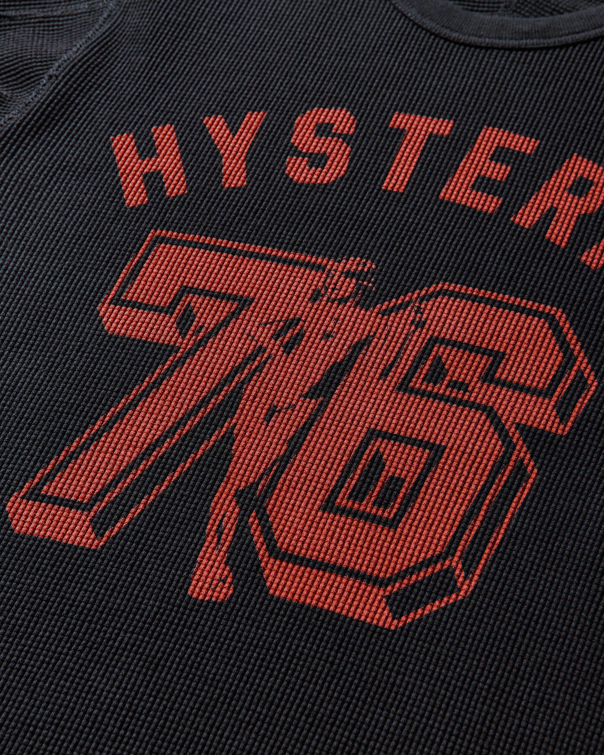 Hysteric Glamour Number 76 T-Shirt Black T-Shirts Longsleeve 02253CL16 96