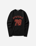 Hysteric Glamour Number 76 T-Shirt Black T-Shirts Longsleeve 02253CL16 96