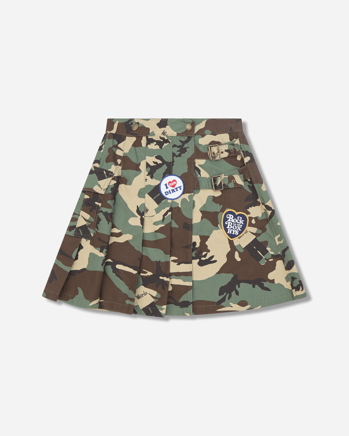Hysteric Glamour Wmns Military Pleated Wrap Skirt Camo Skirts Mini 01263AK03 69