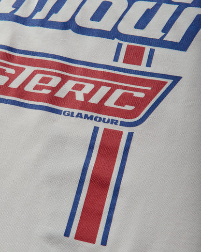 Hysteric Glamour Hg Pit Crew Shirt White T-Shirts Polo 02261CH06 00