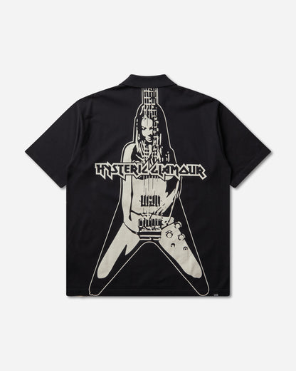 Hysteric Glamour Metal Guid Polo Shirt Black T-Shirts Polo 02261CH02 96
