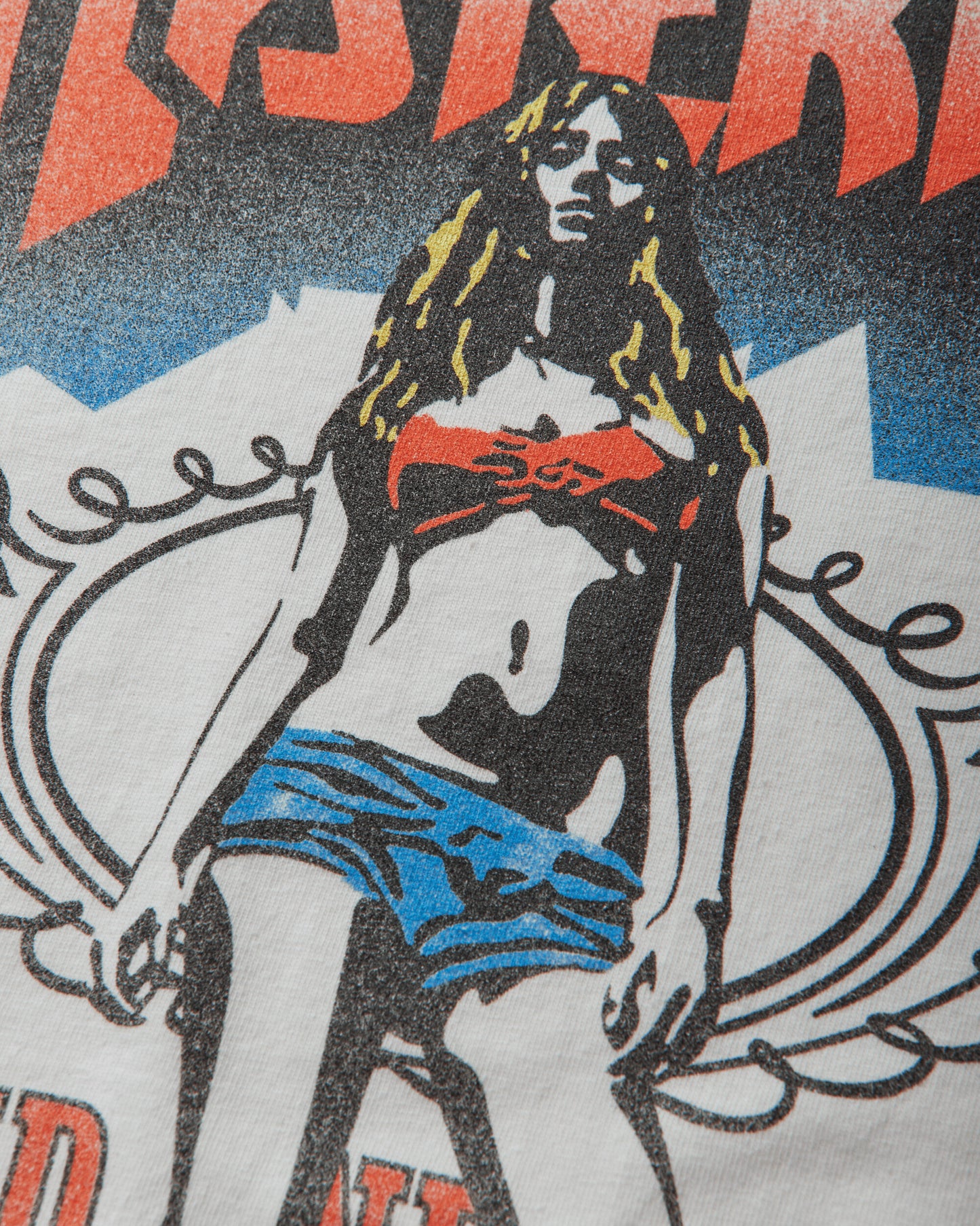 Hysteric Glamour Bad Ass Mama Tour Tshirt White T-Shirts Shortsleeve 02261CT04 00
