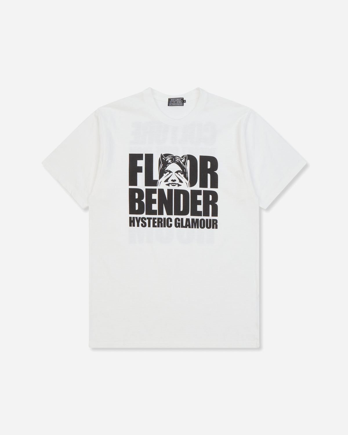 Hysteric Glamour Floor Bender T-Shirt White T-Shirts Shortsleeve 02263CT09 00