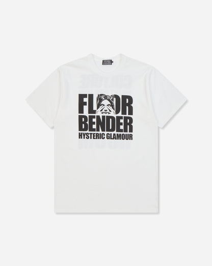 Hysteric Glamour Floor Bender T-Shirt White T-Shirts Shortsleeve 02263CT09 00