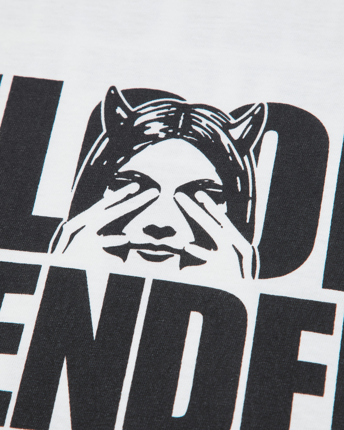 Hysteric Glamour Floor Bender T-Shirt White T-Shirts Shortsleeve 02263CT09 00