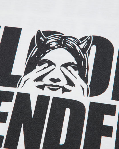 Hysteric Glamour Floor Bender T-Shirt White T-Shirts Shortsleeve 02263CT09 00
