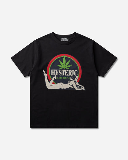 Hysteric Glamour Fresh Quality Tshirt Black T-Shirts Shortsleeve 02261CT25 96