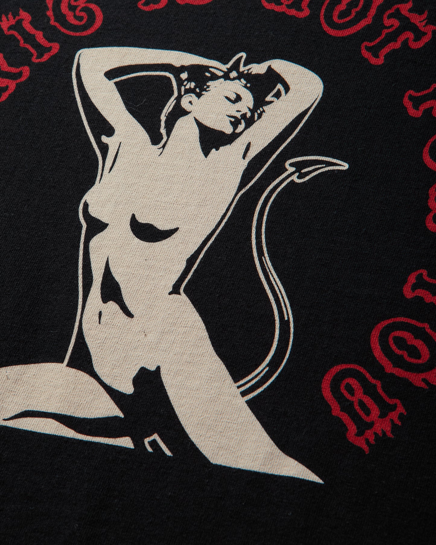 Hysteric Glamour Hot For You T-Shirt Black T-Shirts Shortsleeve 02263CT02 96