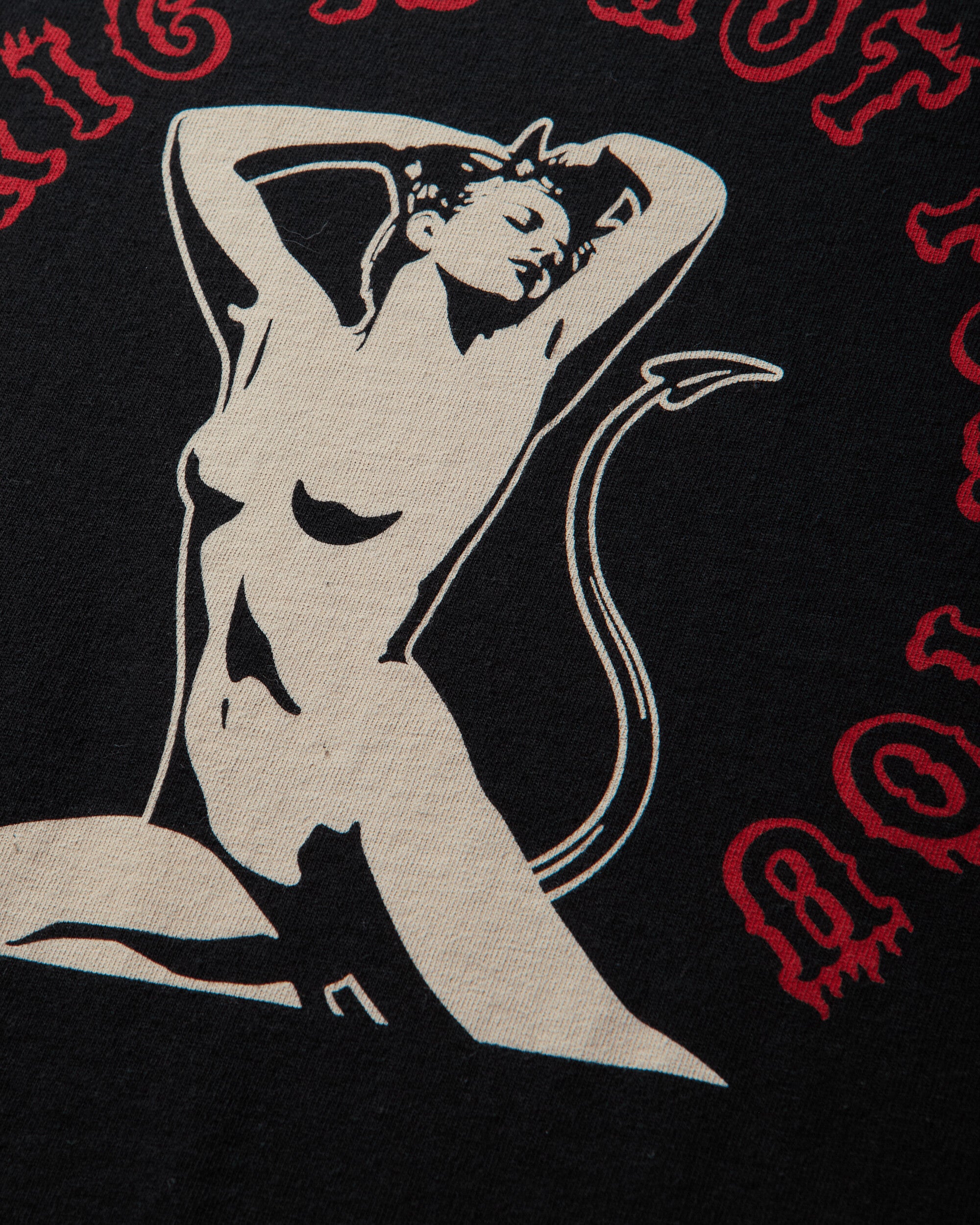 Hysteric Glamour Hot For You T-Shirt Black T-Shirts Shortsleeve 02263CT02 96