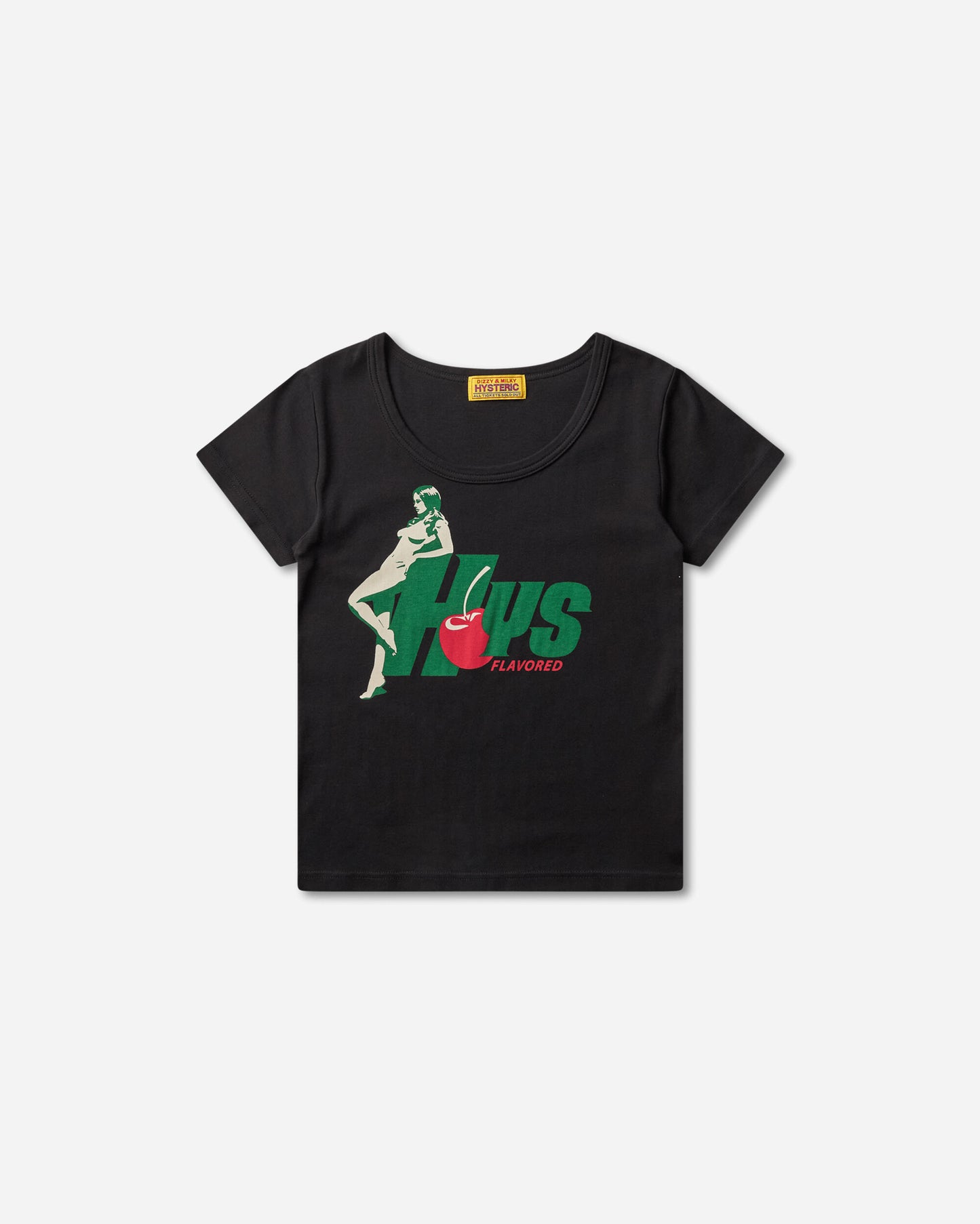 Hysteric Glamour Hys Flavor Baby Tshirt Black T-Shirts Shortsleeve 01261CT11 96