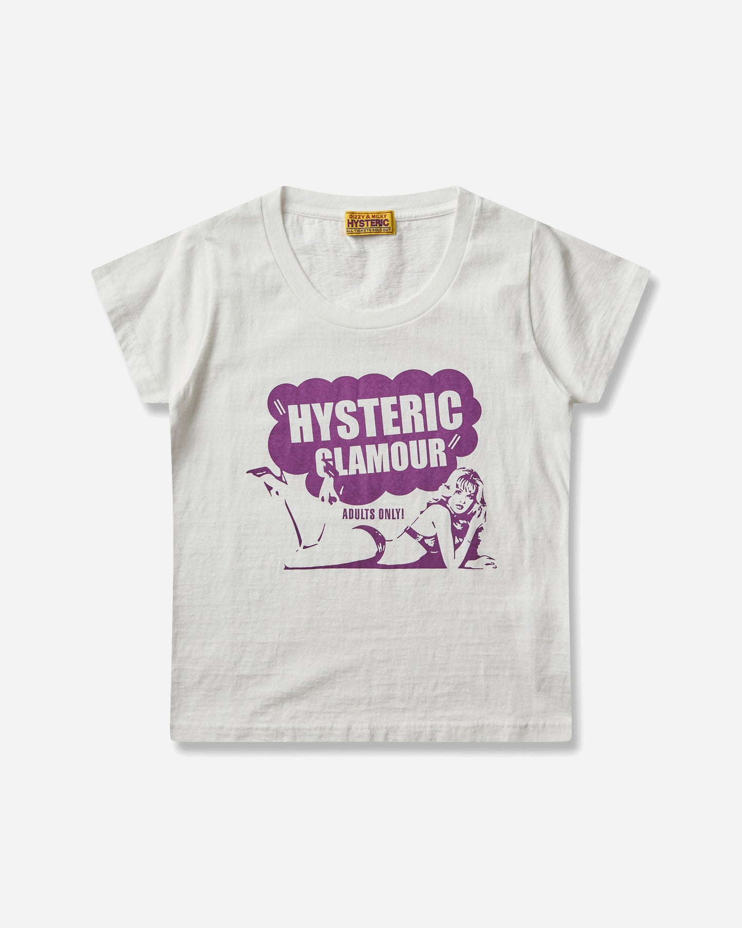 Hysteric Glamour Hysteric Club Baby Tshirt White T-Shirts Shortsleeve 01261CT22 00