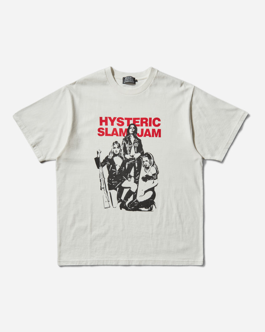 Hysteric Glamour Hysteric Glamour X Slam Jam T-Shirt White T-Shirts Shortsleeve 02253CT162 00