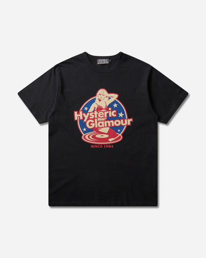 Hysteric Glamour Hysteric Records Tshirt Black T-Shirts Shortsleeve 02261CT34 96