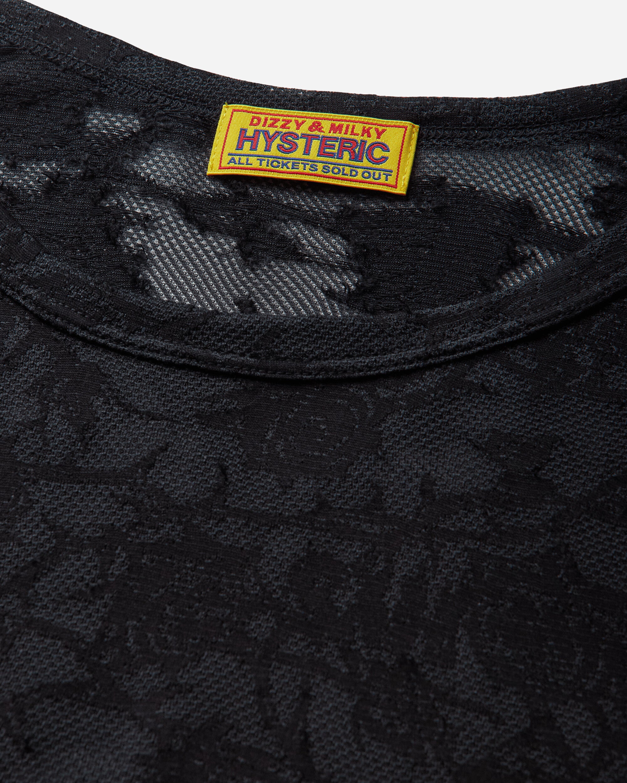 Hysteric Glamour Hysteric Rose Jacquard Baby Tshirt Black T-Shirts Shortsleeve 01261CL06 99
