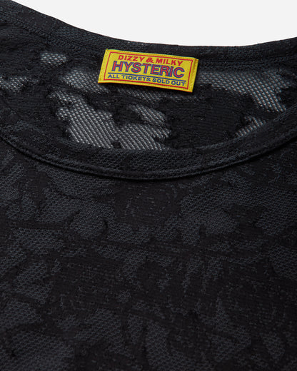 Hysteric Glamour Hysteric Rose Jacquard Baby Tshirt Black T-Shirts Shortsleeve 01261CL06 99