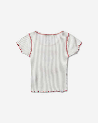 Hysteric Glamour Ivy / Ivy Johnson Baby Tshirt White T-Shirts Shortsleeve 01261CT07 00